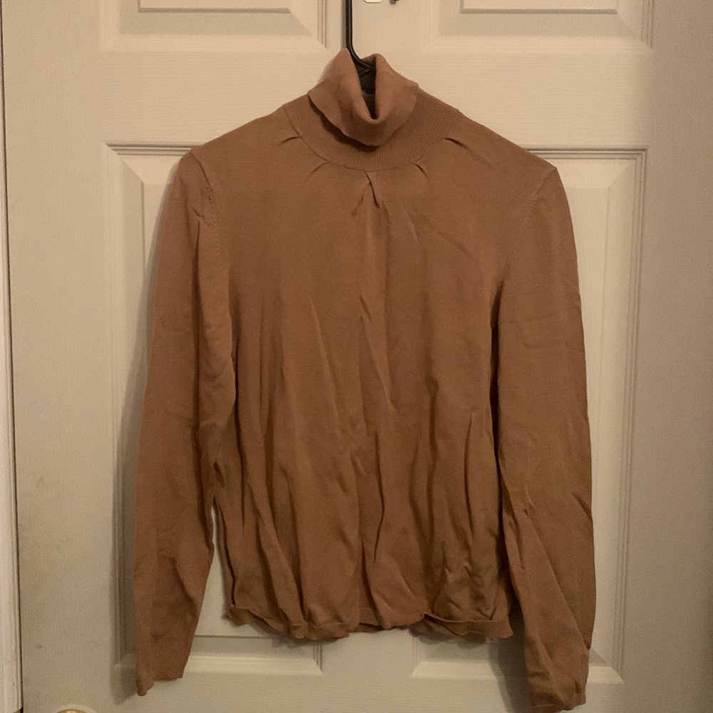 Tan turtleneck